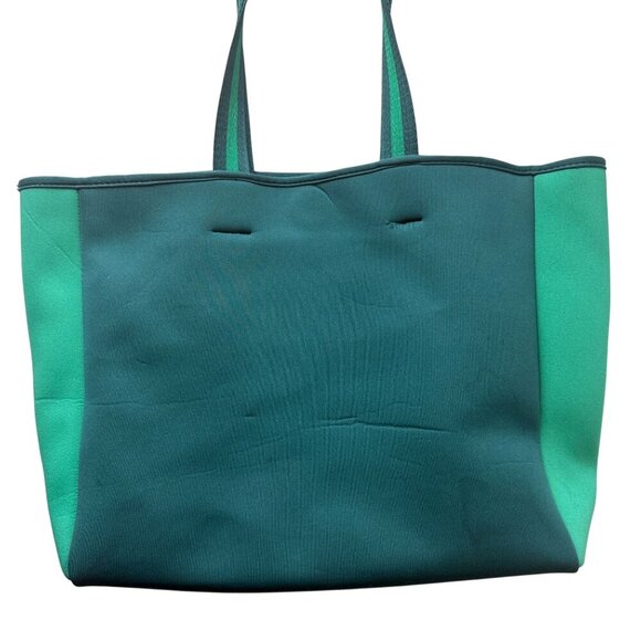 Summersalt Beach Bag Green Large Tote Scuba Neoprene Beach Pool - Picture 2 of 8